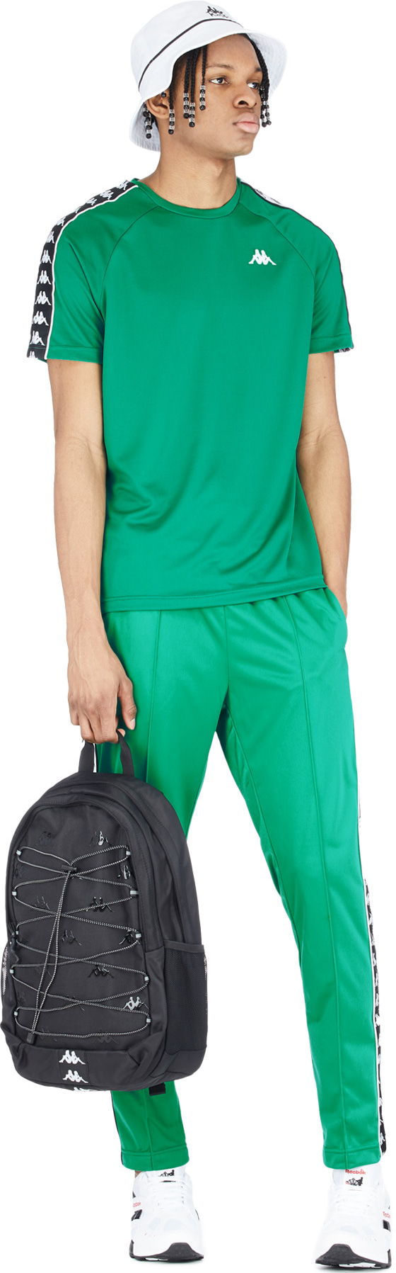Kappa: Green 222 Banda Astoria Slim Pants - 4