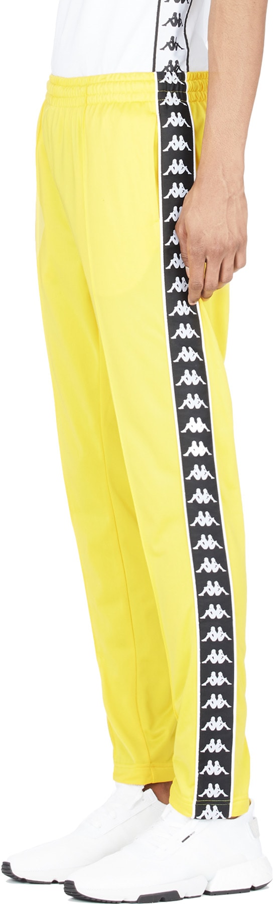 Kappa: Jaune Pantalon de Survêtement 222 Banda Astoria Ajusté Jaune - 2