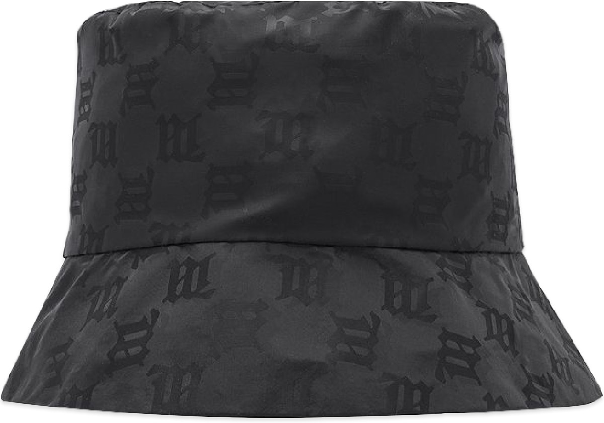 MISBHV: Noir Bob Monogramme en Nylon Noir - 1