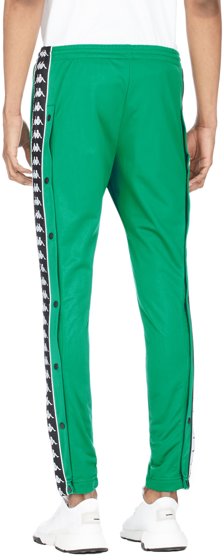 Kappa: Vert Pantalon de Survêtement Boutons Pressions 222 Banda Astoria Ajusté Vert - 3