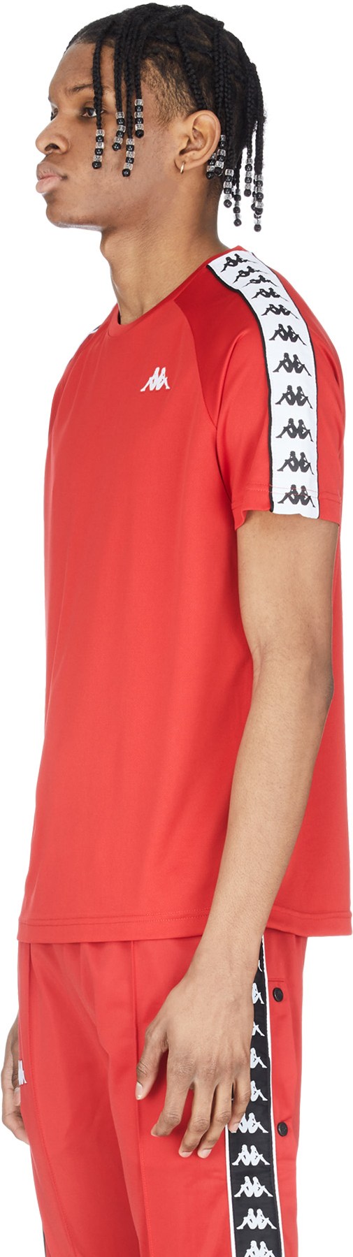 Kappa: Red 222 Banda Coenly Slim T-Shirt - 2