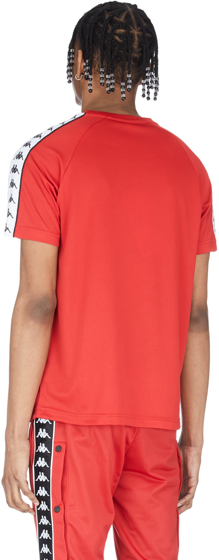 Kappa: Red 222 Banda Coenly Slim T-Shirt - 3