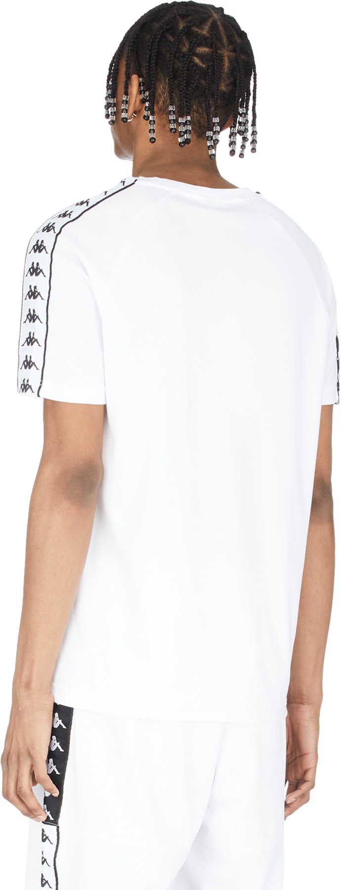 Kappa: White 222 Banda Coenly Slim T-Shirt - 3