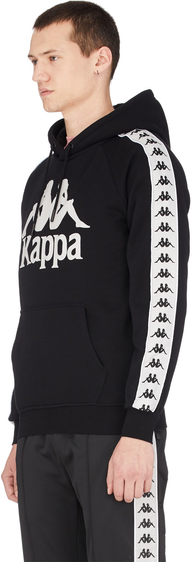 Kappa: Black 222 Banda Hurtado Hoodie - 2