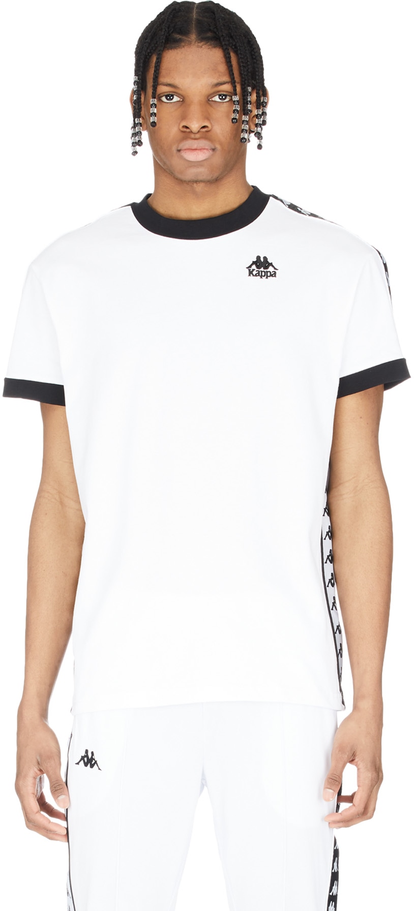 Kappa: White 222 Banda Bismal T-Shirt - 1