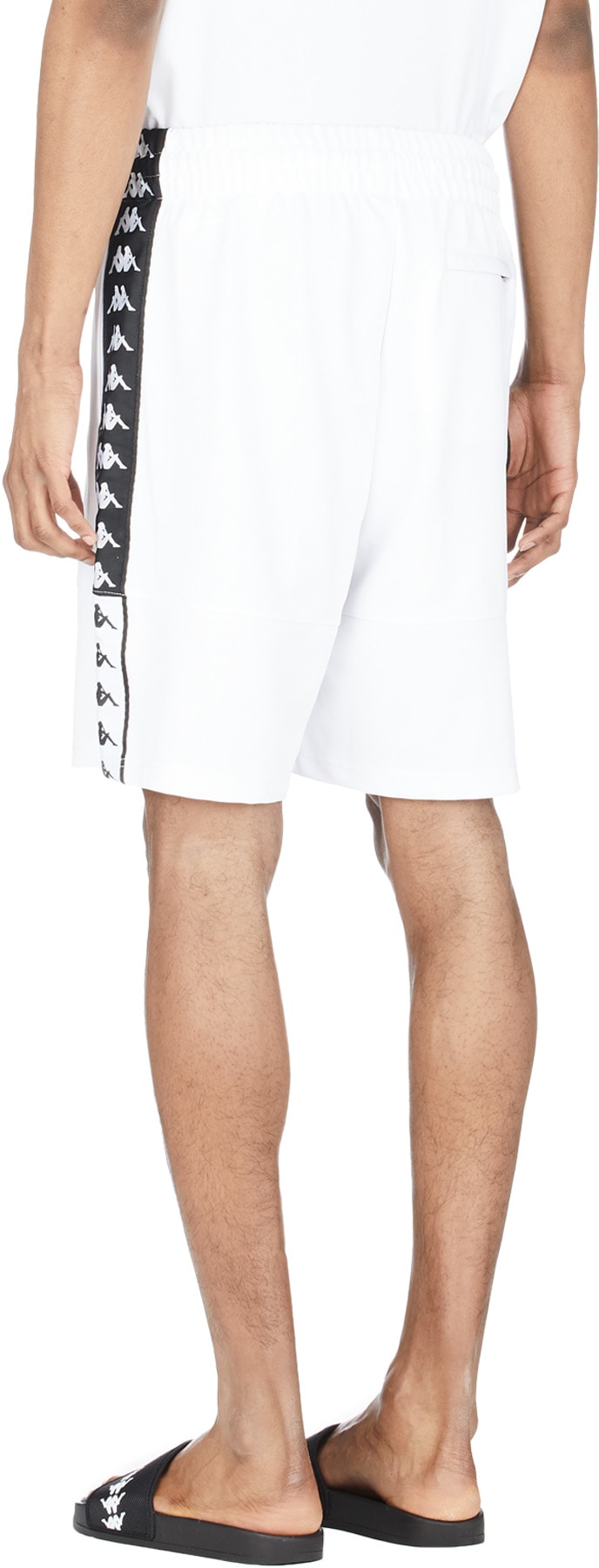 Kappa: White Authentic Biplus Bermuda Shorts - 3