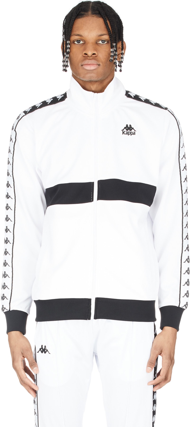 Kappa: White 222 Banda Bizol Jacket - 1