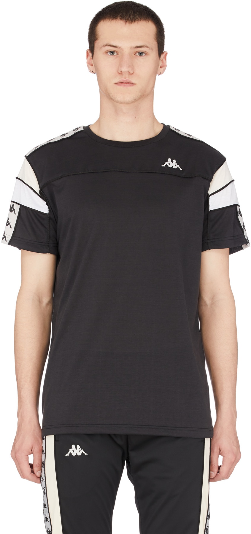 Kappa: Black 222 Banda Arar T-Shirt - 1