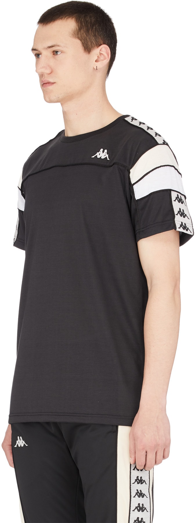 Kappa: Black 222 Banda Arar T-Shirt - 2