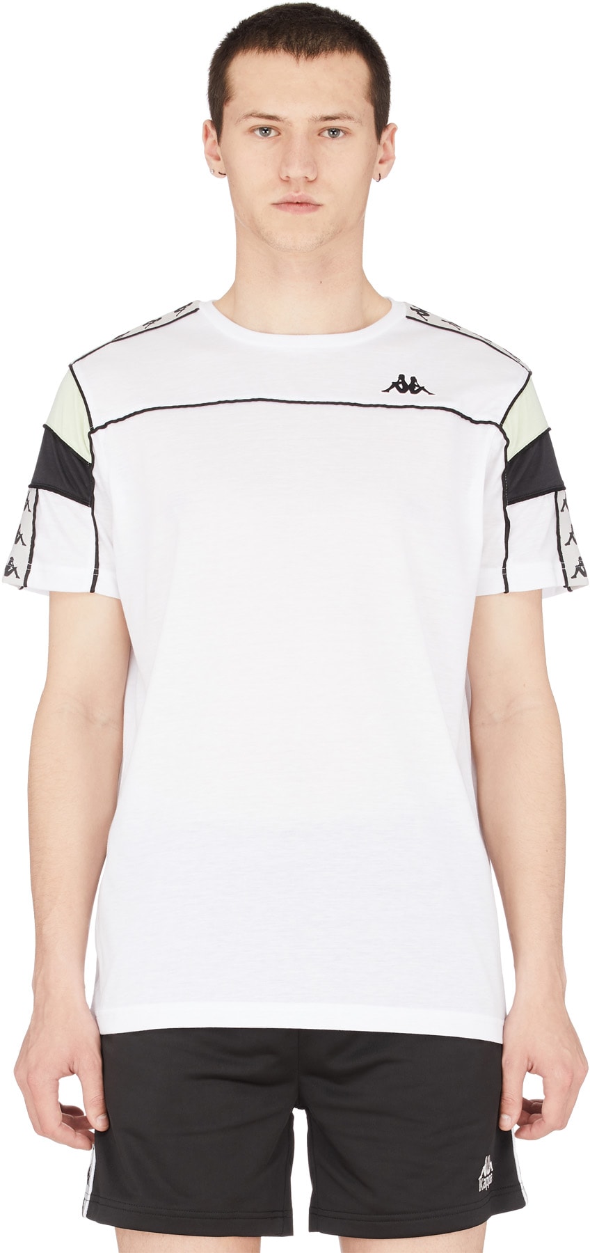 Kappa: White 222 Banda Arar T-Shirt - 1