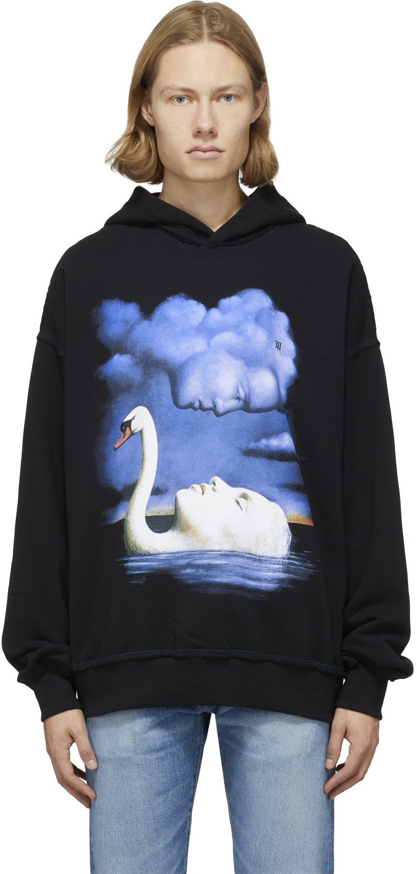 MISBHV: Black La Donna Del Lago Hoodie - 1
