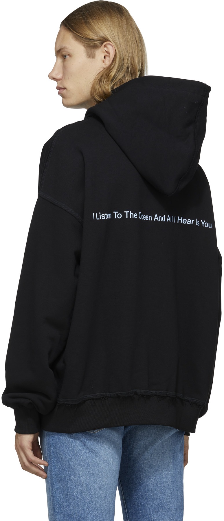 MISBHV: Black La Donna Del Lago Hoodie - 3