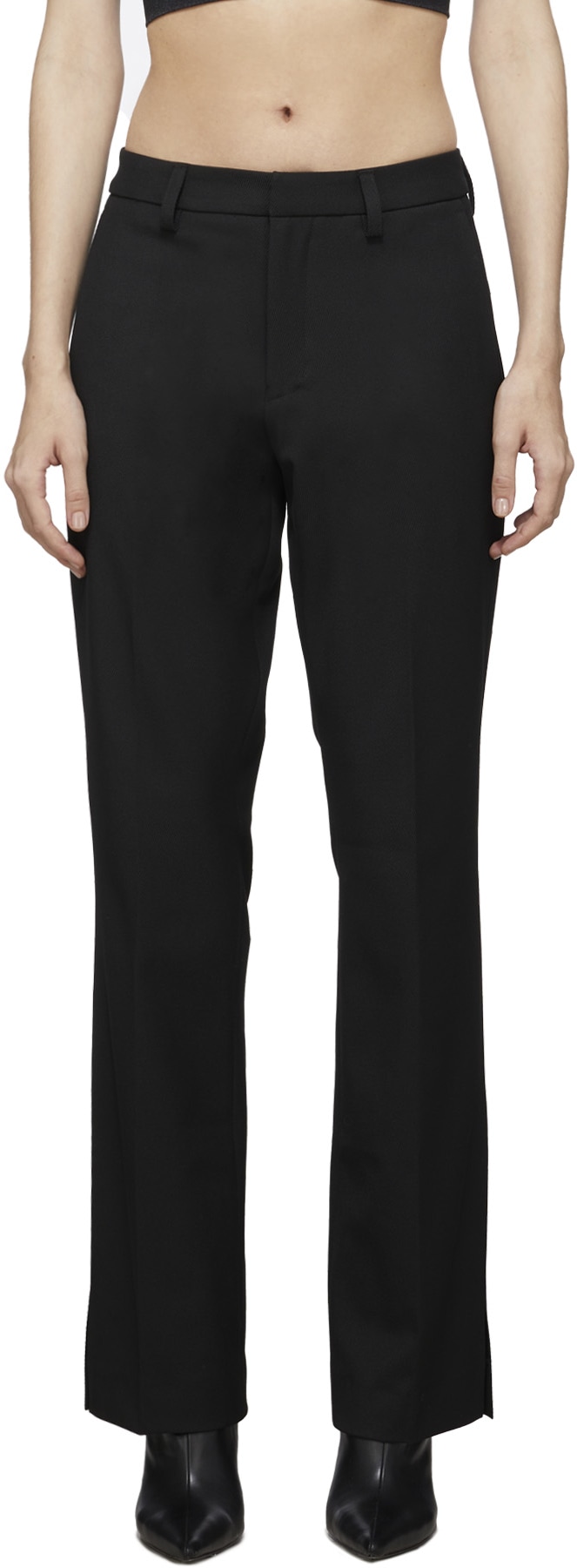 MISBHV: Black Relaxed Tailored Pants - 1