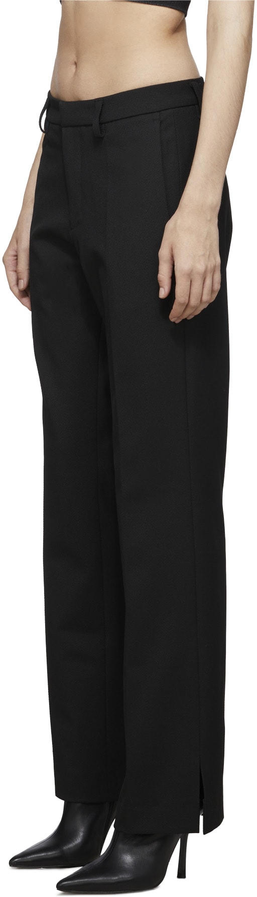 MISBHV: Black Relaxed Tailored Pants - 2