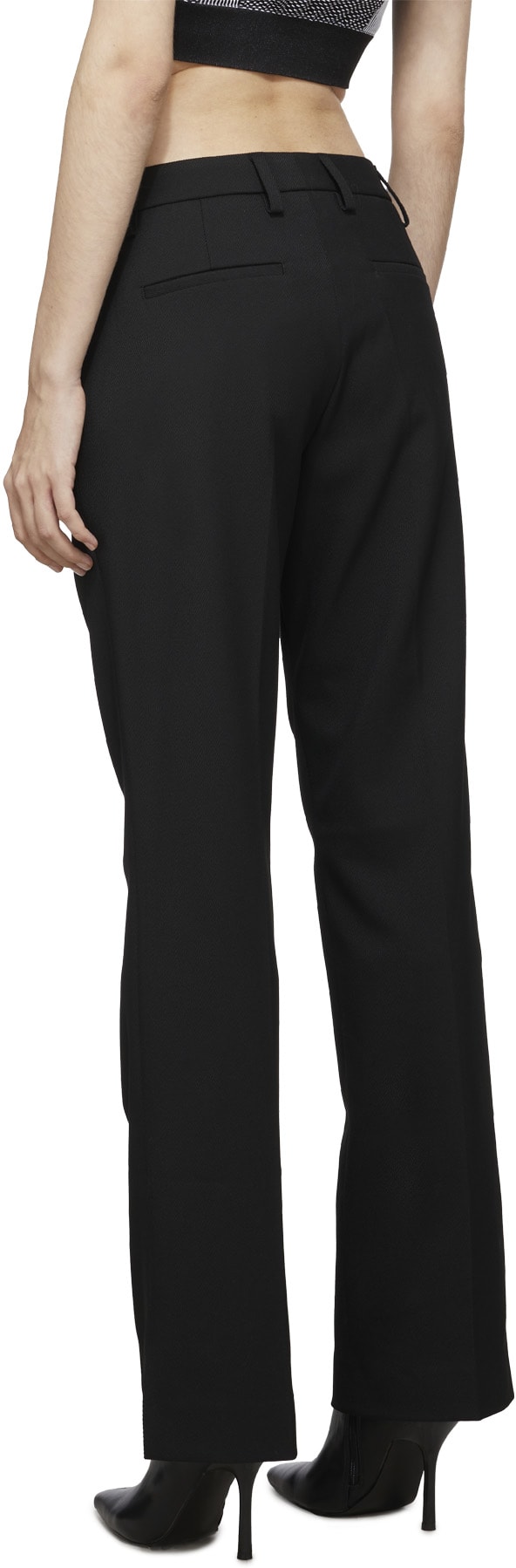 MISBHV: Black Relaxed Tailored Pant - 3