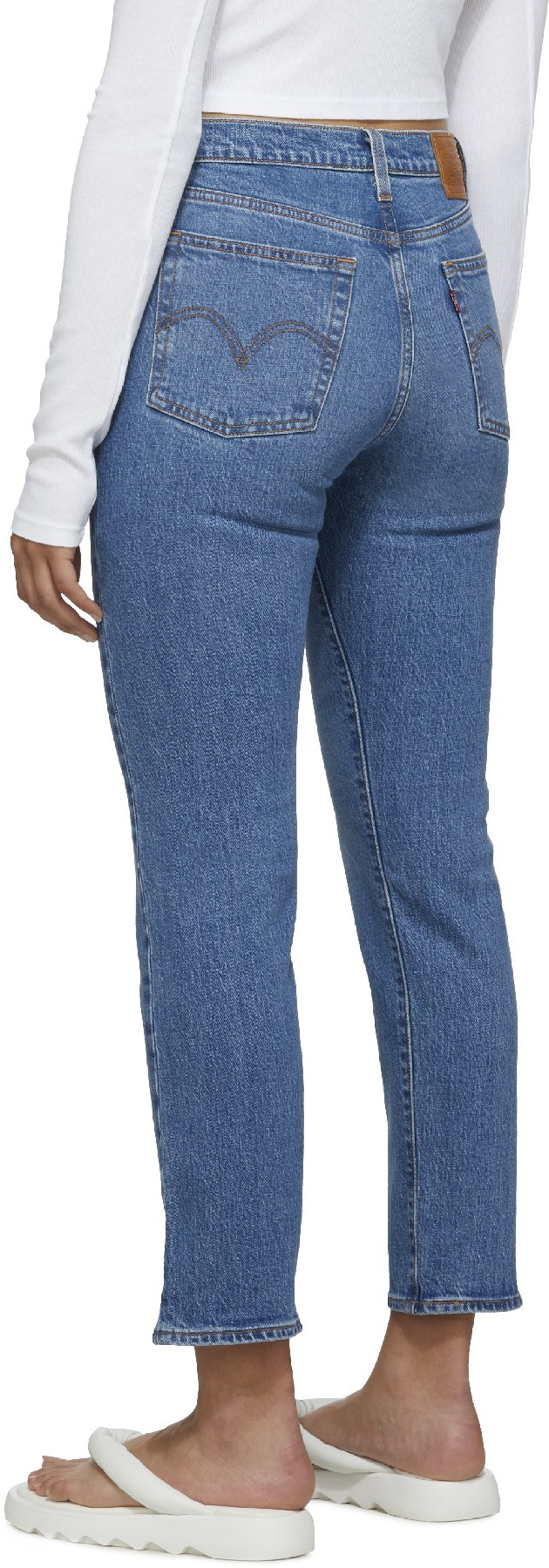 Levis: Blue Wedgie Straight Fit Jeans - 3