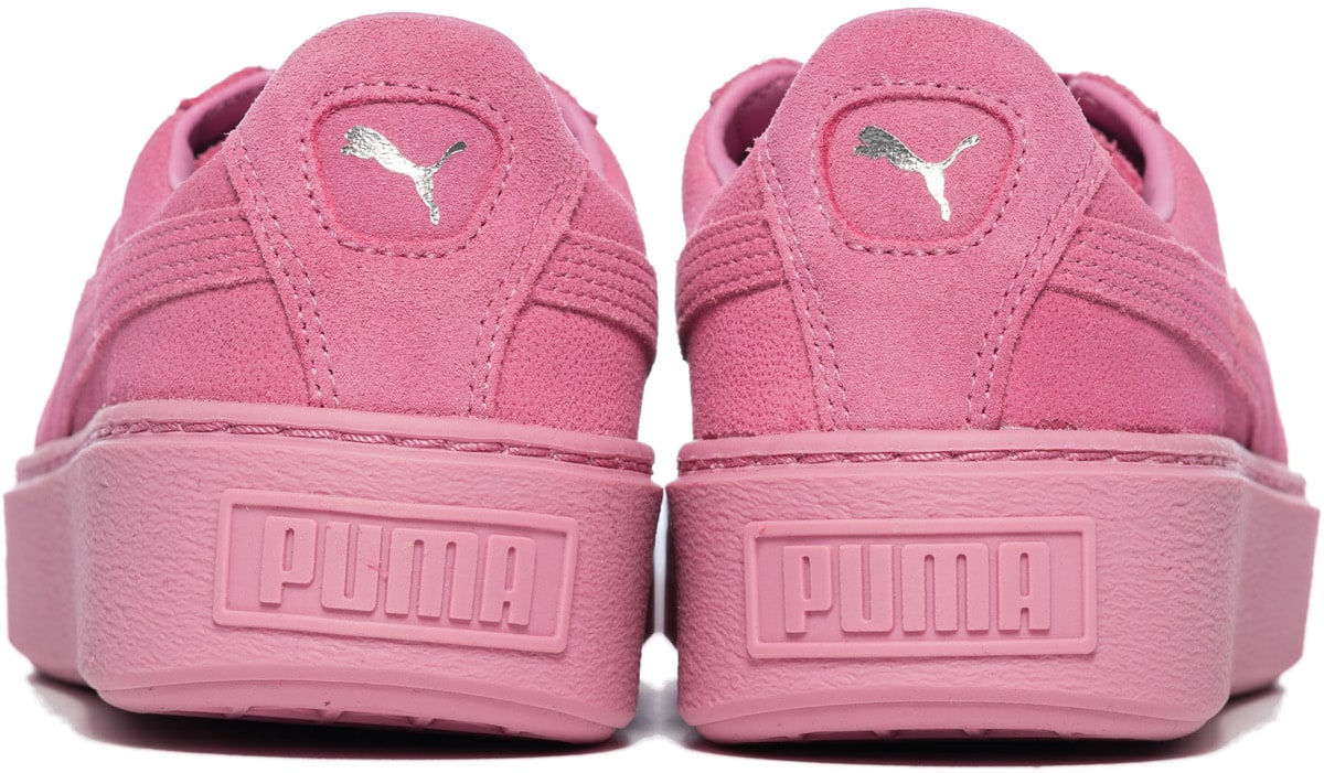 Puma: Pink Basket Platform Reset - 4