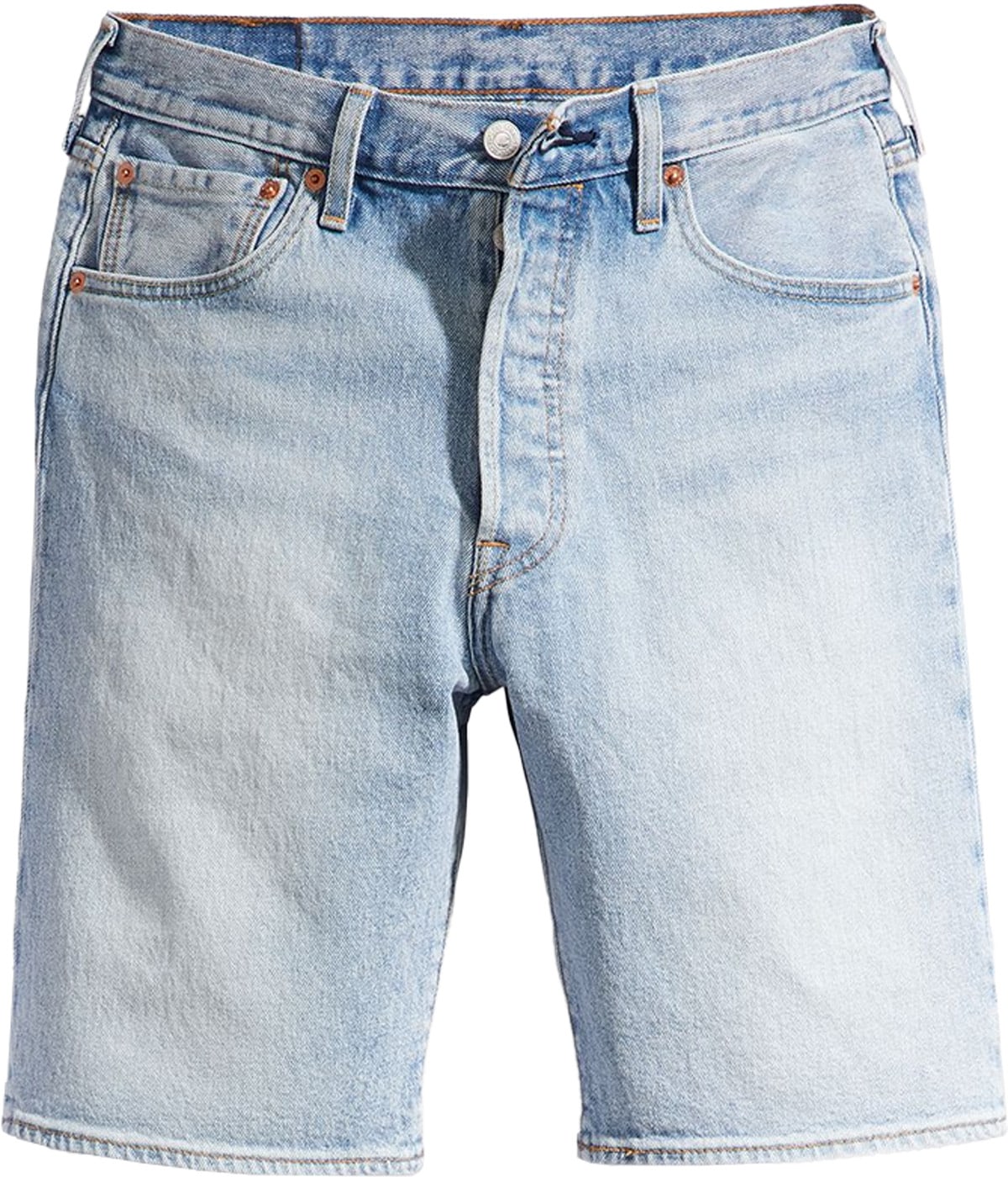 Levis: Blue 501 Original Shorts - 1