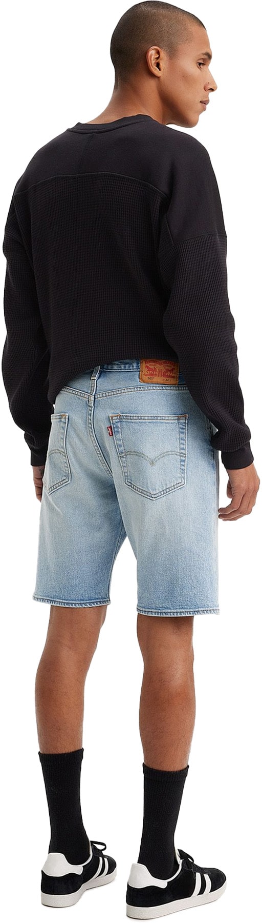 Levis: Blue 501 Original Shorts - 2