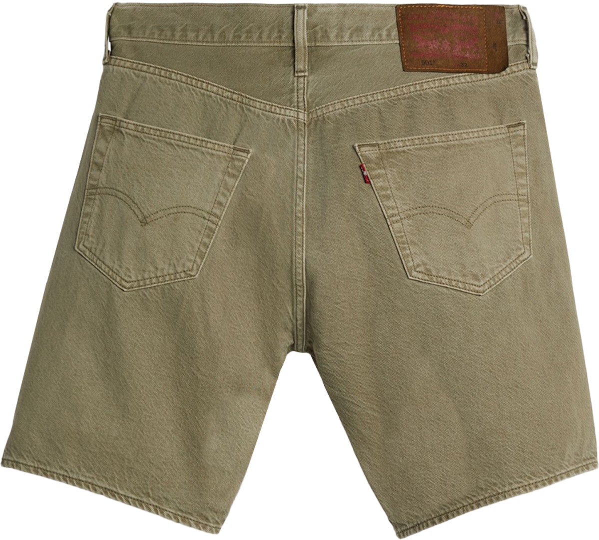 Levis: Green 501 Original Shorts - 2
