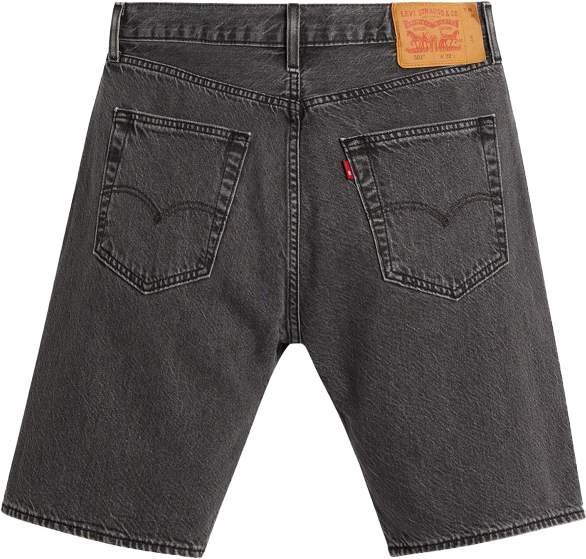 Levis: Black 501 Original Shorts - 2