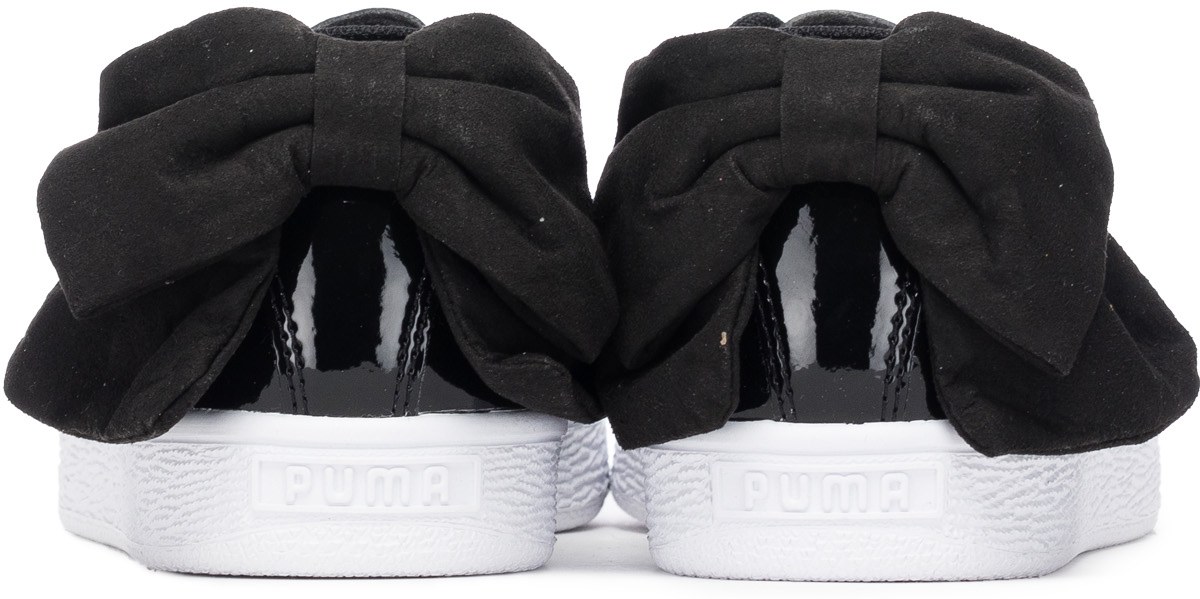 Puma: Noir Basket Bow Noir - 5