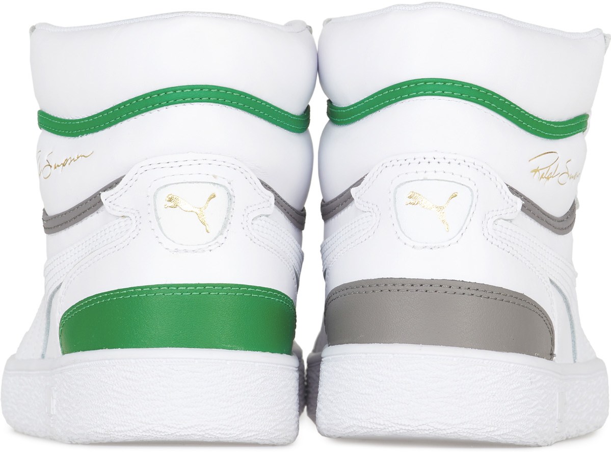 Puma: White Ralph Sampson Mid - 5