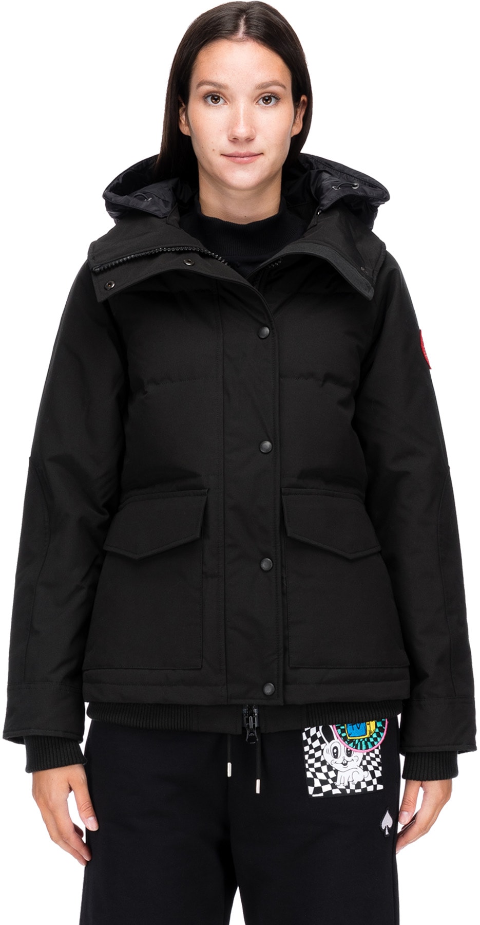 Canada Goose: Noir Parka Rideau Noir - 1