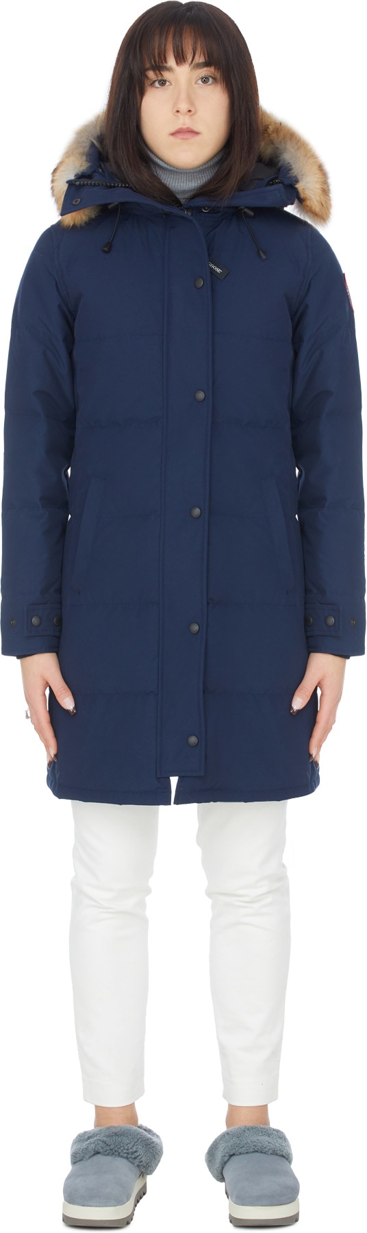 Canada Goose: Bleu Parka Shelburne Bleu - 1