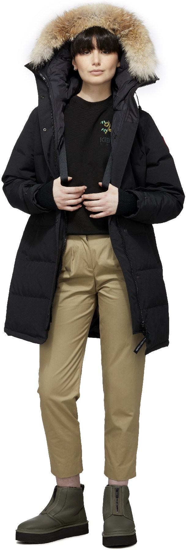 Canada Goose: Noir Parka Shelburne Noir - 4