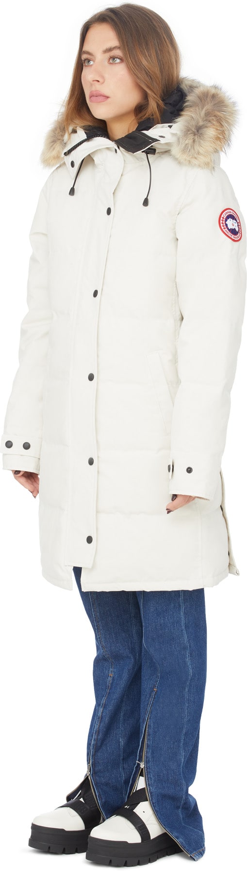 Canada Goose: White Shelburne Parka - 2