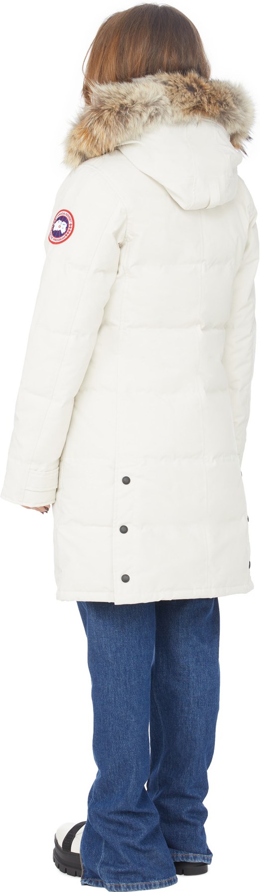 Canada Goose: White Shelburne Parka - 3