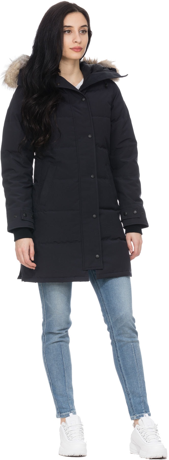 Canada Goose: Bleu Parka Shelburne Bleu - 4