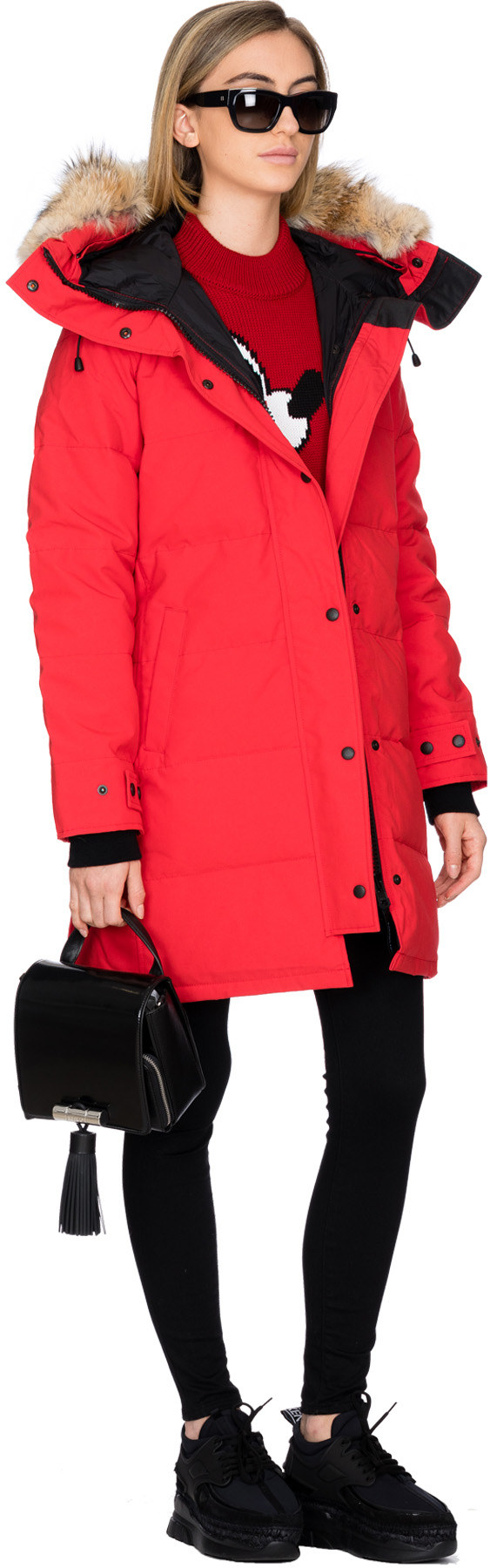 Canada Goose: Rouge Parka Shelburne Rouge - 4