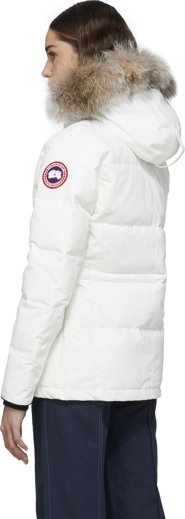 Canada Goose: White Chelsea Parka - 3