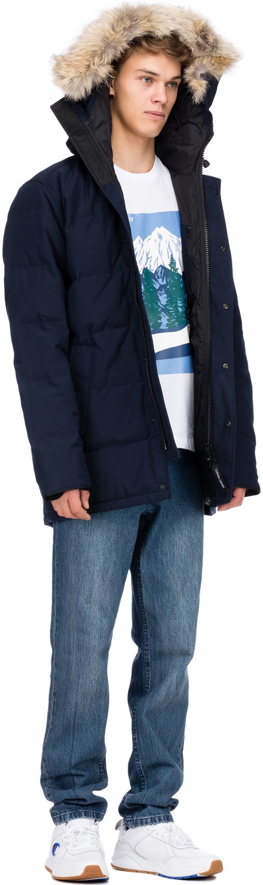 Canada Goose: Blue Carson Parka - 4