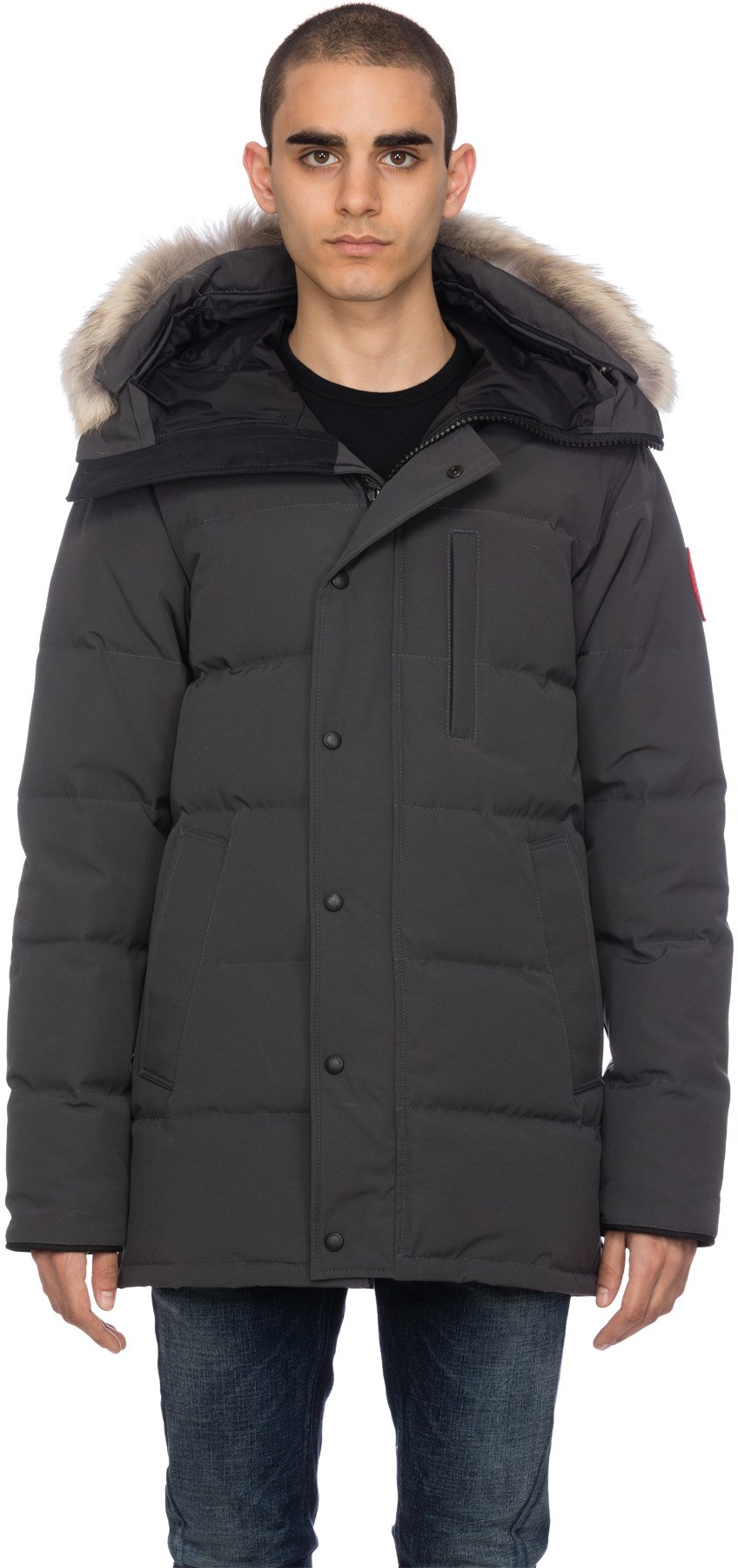 Canada Goose: Gris Parka Carson Gris - 1