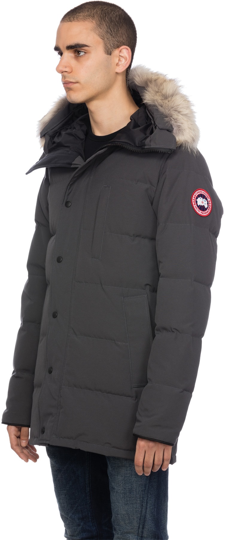 Canada Goose: Gris Parka Carson Gris - 2