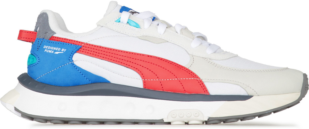 Puma: White Wild Rider Layers - 1