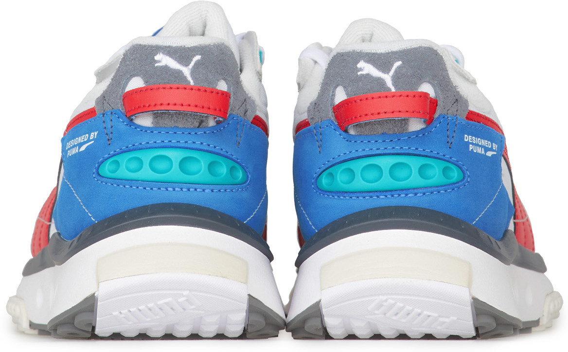 Puma: White Wild Rider Layers - 4