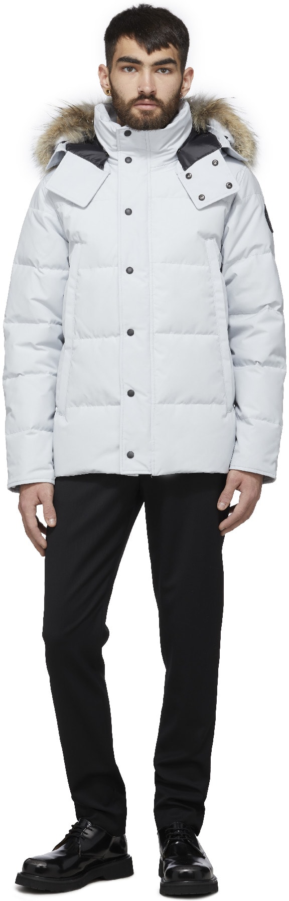 Canada Goose: Silver Black Label Wyndham Parka - 4