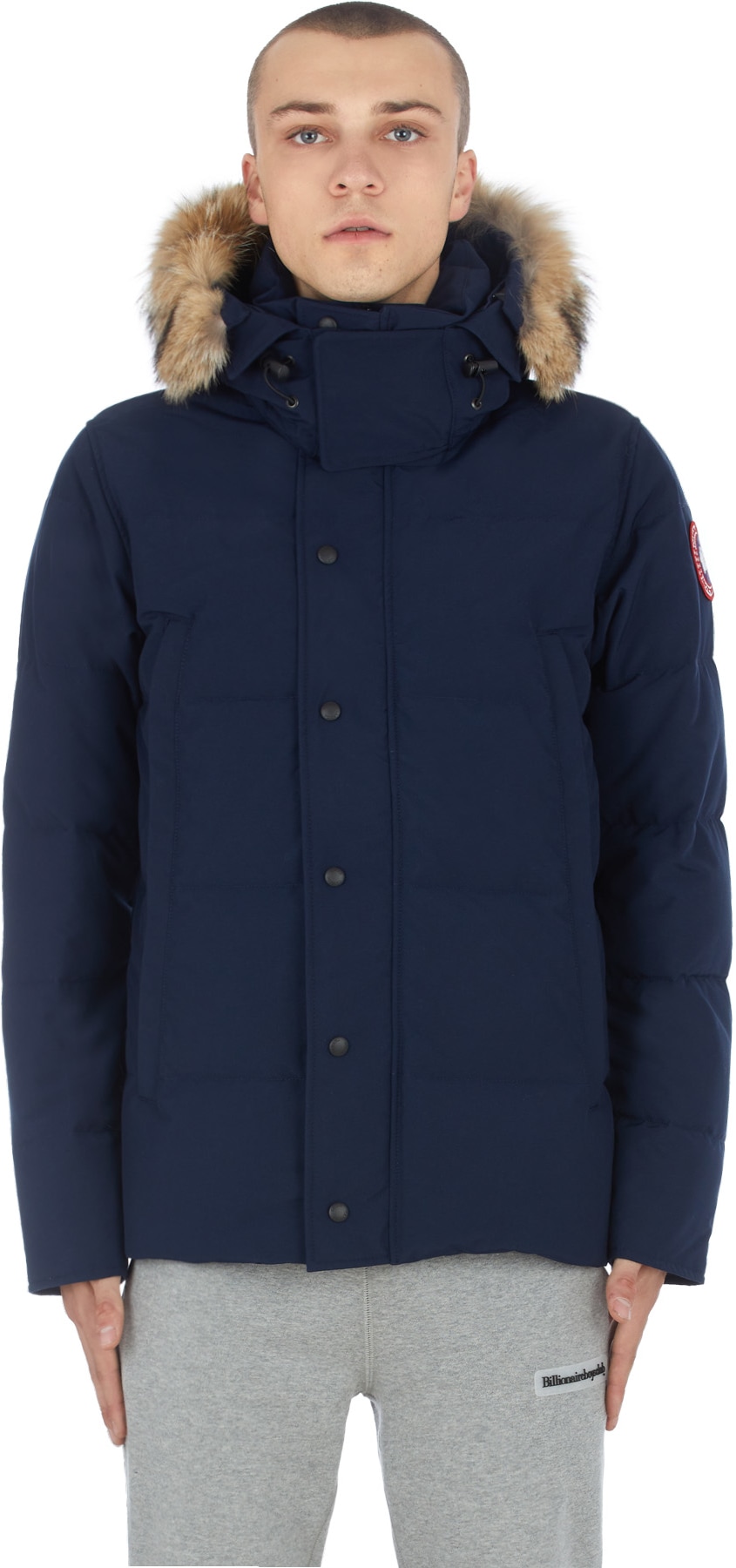 Canada Goose: Bleu Parka Wyndham Bleu - 1