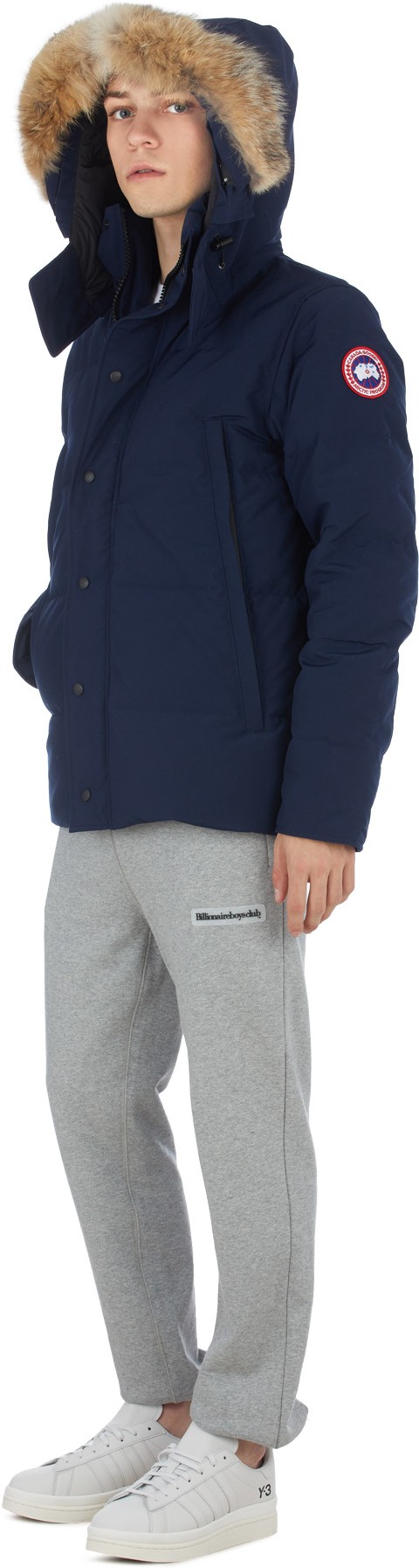 Canada Goose: Bleu Parka Wyndham Bleu - 4