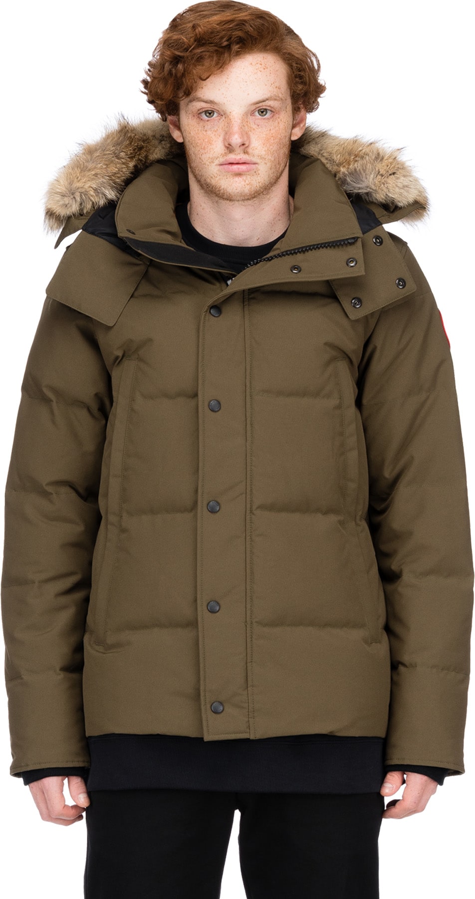 Canada Goose: Green Wyndham Parka - 1