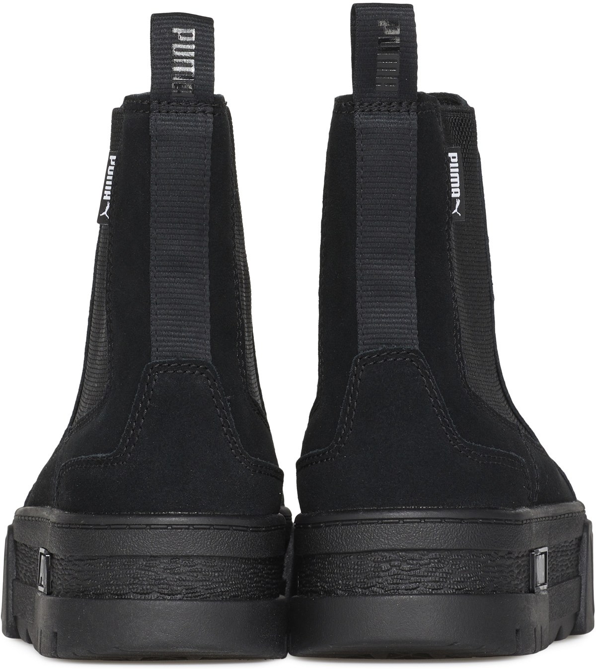 Puma: Black Mayze Chelsea Suede - 5