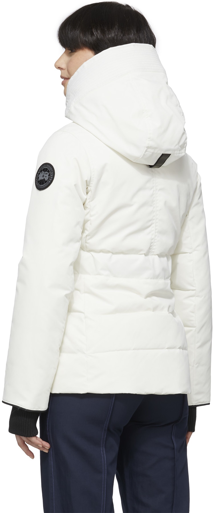 Canada Goose: White Black Label Performance Satin McKenna Jacket - 3