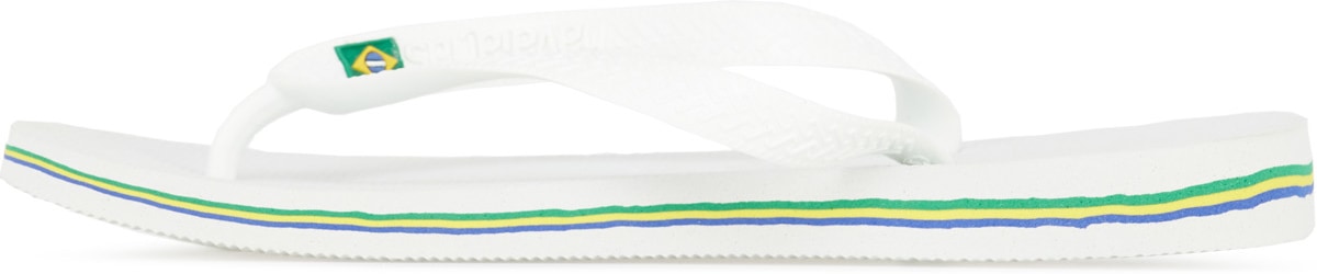 Havaianas: White Brazil Flip Flops - 2