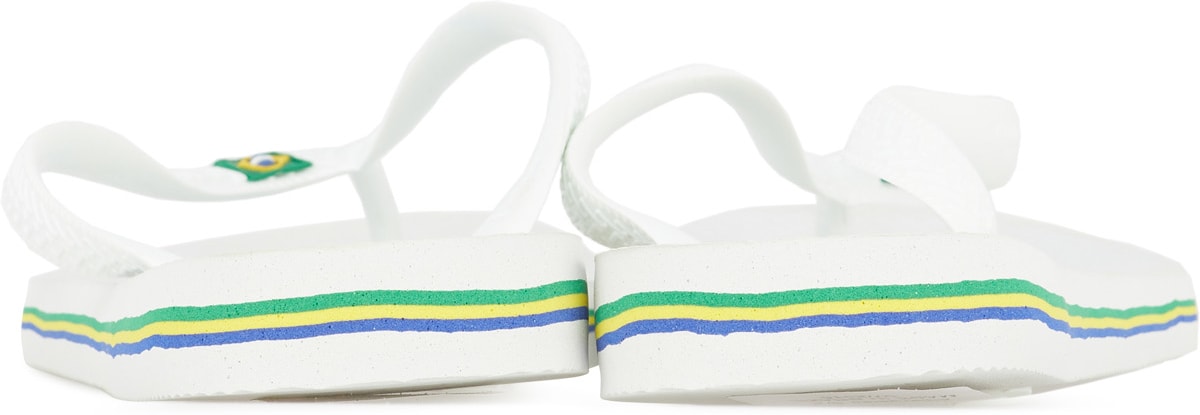 Havaianas: White Brazil Flip Flops - 5