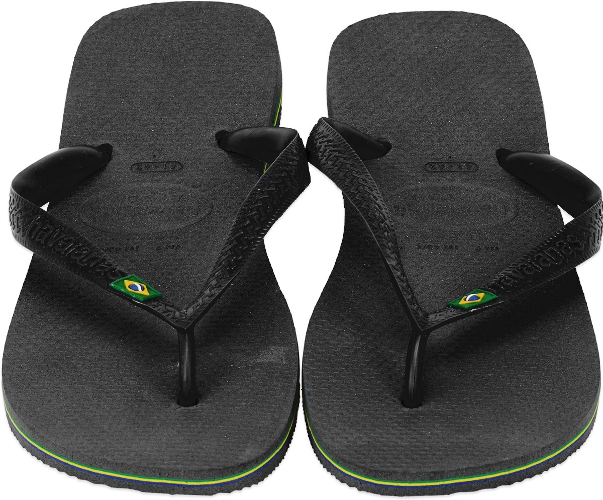 Havaianas: Noir Claquettes Brazil Noir - 1