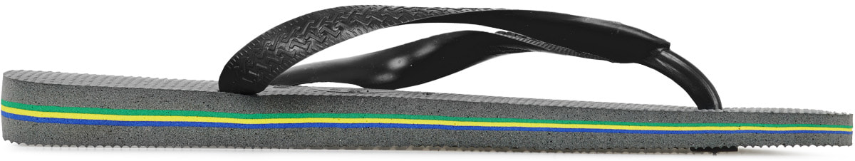 Havaianas: Black Brazil Flip Flops - 4